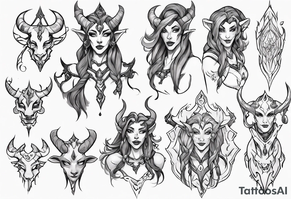 Draenei tattoo idea