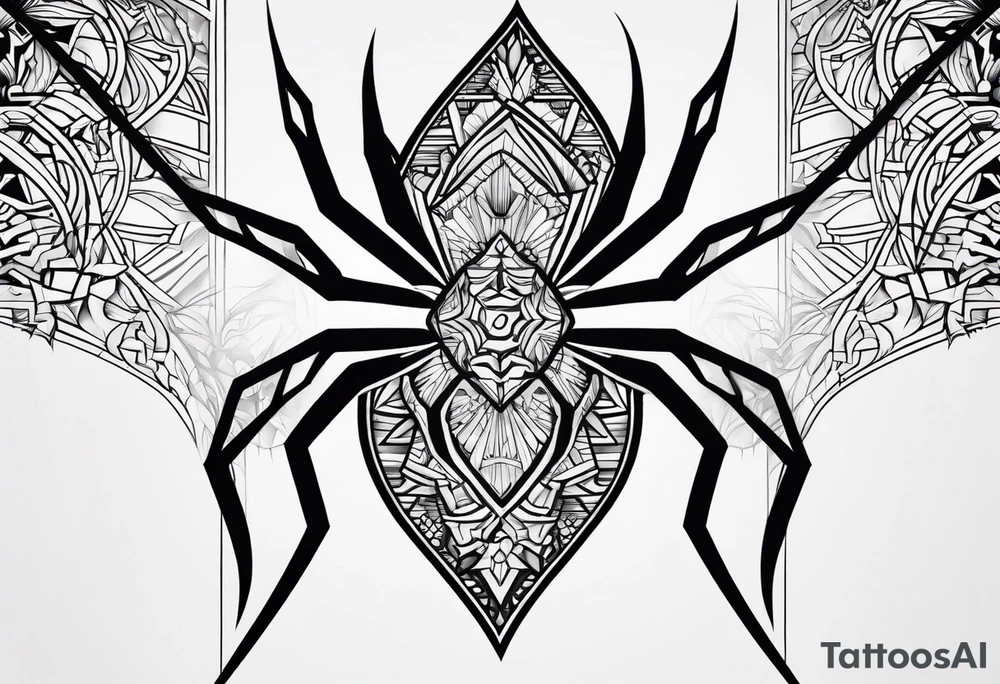 Neotribal spider tattoo idea
