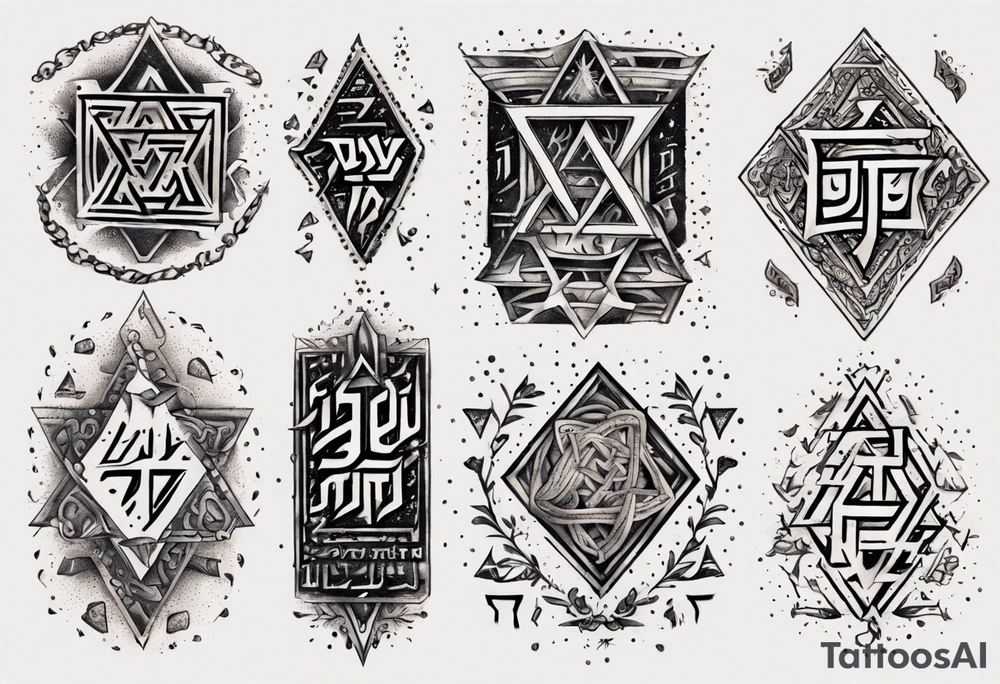 Hebrew written tattoo for arm tattoo idea
