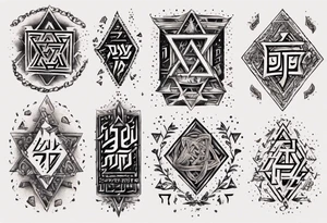 Hebrew written tattoo for arm tattoo idea