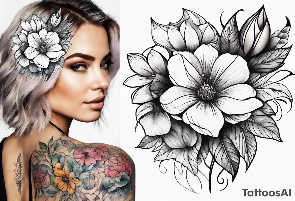 flowers tattoo idea