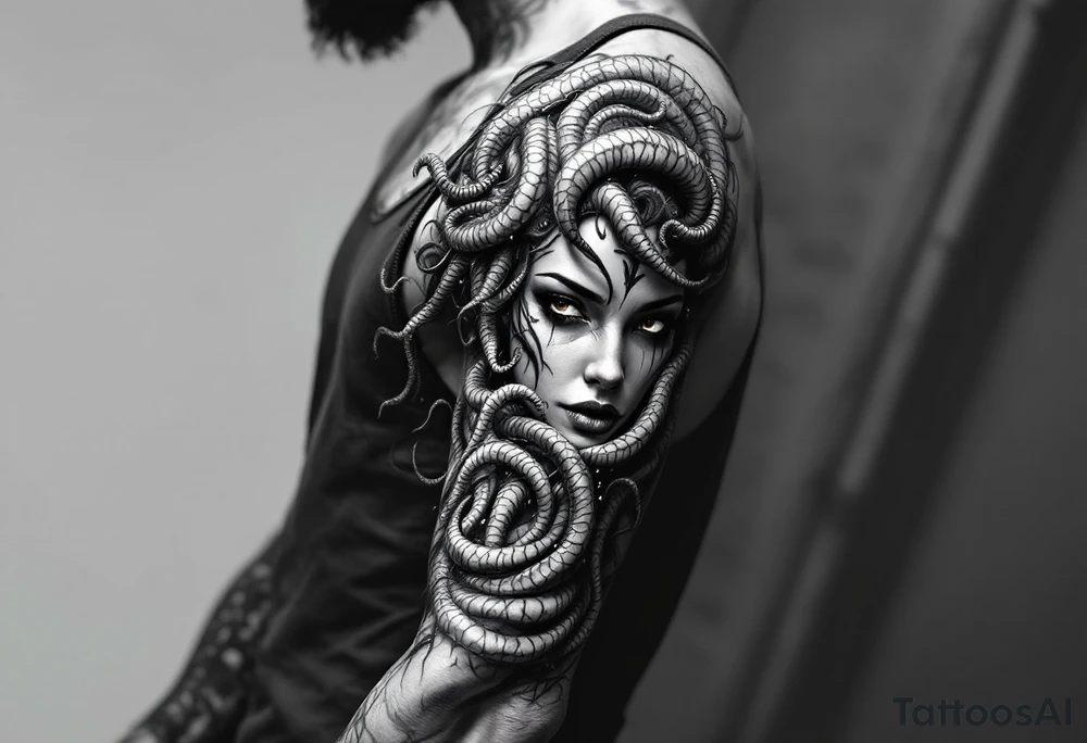 lady medusa tattoo tattoo idea