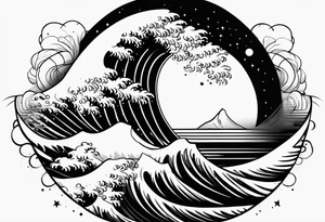 electromagnetic wave spectrum tattoo idea