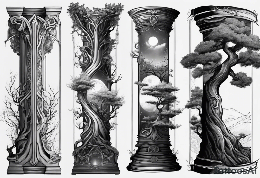 portal tree, forearm tattoo tattoo idea