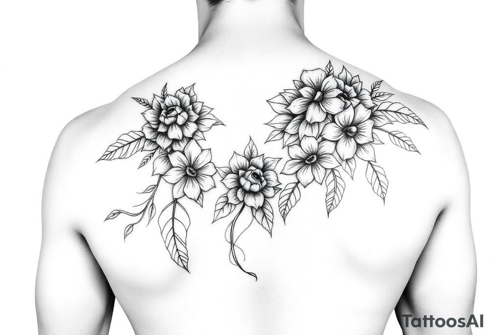 Sexy full back tattoo garden of eden⁹ tattoo idea