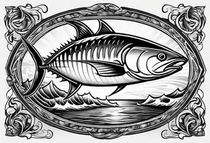 Tuna Fishing
California Beach 
Beer Drinking tattoo idea