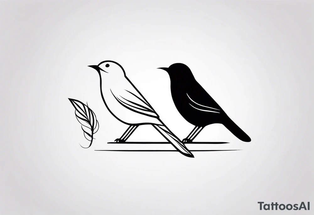 bird tattoo on ankle tattoo idea