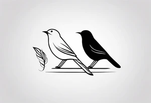 bird tattoo on ankle tattoo idea