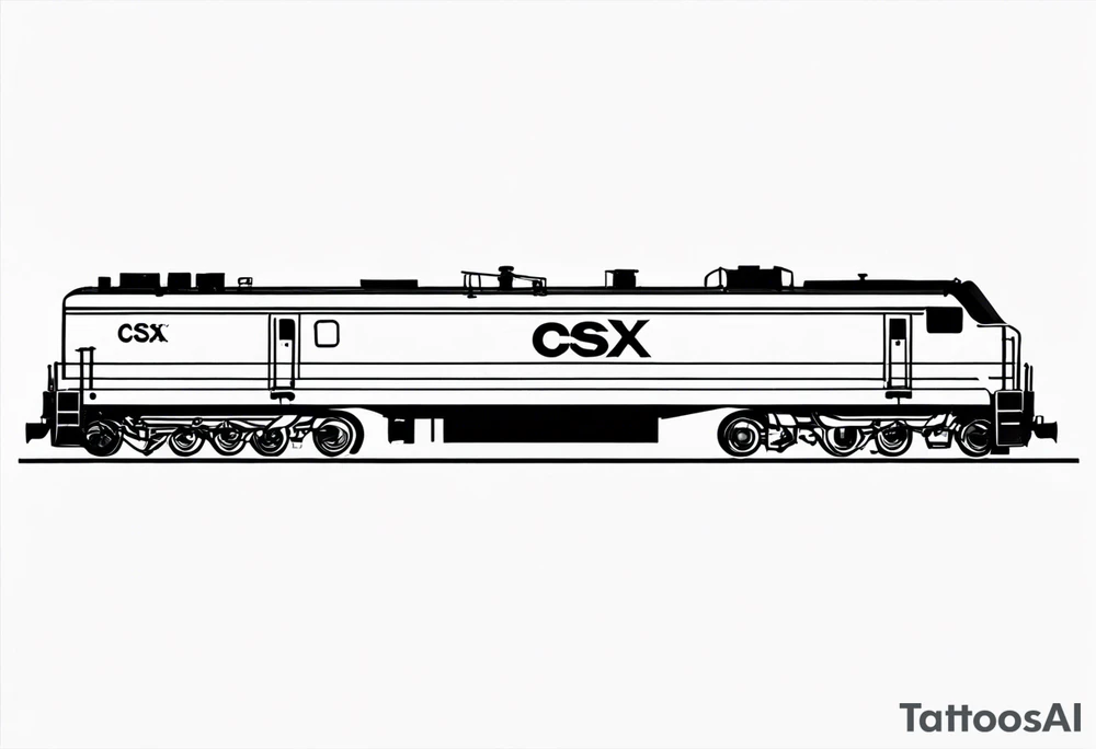 CSX train car with 09 18 38 on side tattoo idea