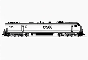 CSX train car with 09 18 38 on side tattoo idea
