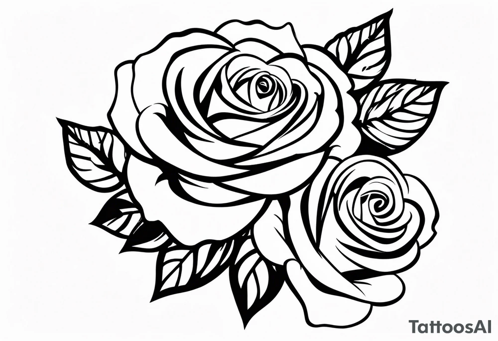 ROSE BOUQUET tattoo idea