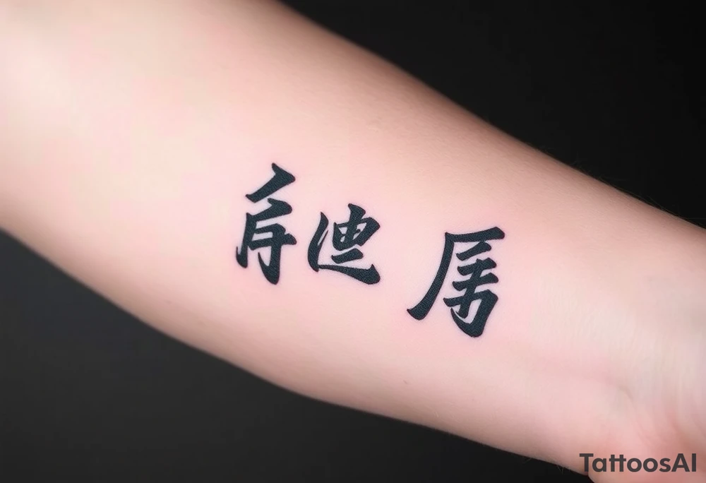 A black and gray tattoo design featuring the Japanese kanji 成長 (growth) and 忍耐 (perseverance), arranged vertically in bold brushstroke ink style. Surround the kanji with subtle martial arts symbolism, like a BJJ belt or grappling figures in motion. Incorporate inspirational energy similar to Kobe Bryant’s Mamba Mentality or Stephen Curry’s faith and discipline, reflected through minimalist elements like a subtle basketball silhouette or flame. The design should feel powerful, clean, and philosophical tattoo idea