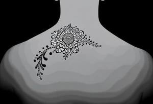 Henna tattoo on wrist in black background tattoo idea