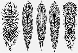 tribal full sleeve tattoo idea