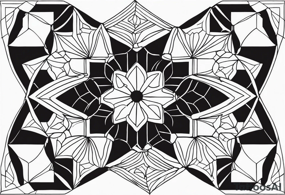 honeycomb pattern tattoo idea