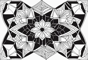honeycomb pattern tattoo idea