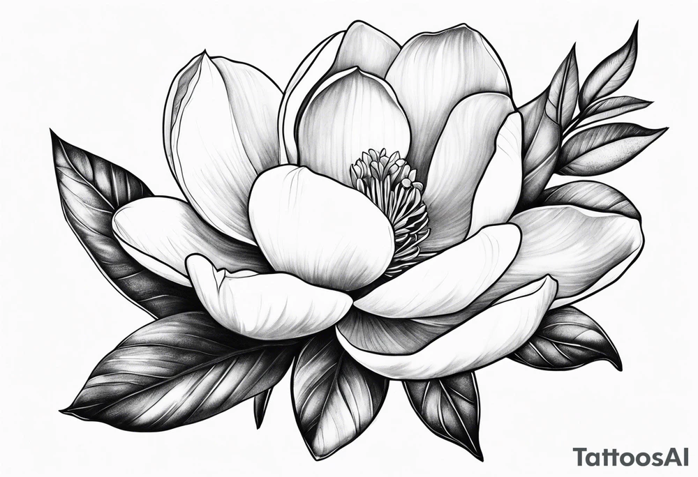Magnolia tattoo idea