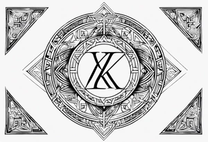 Kendra and Bubba, Nordic rune love tattoo idea