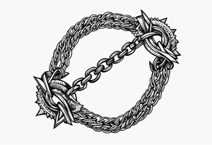 tattoo broken chain on wrist tattoo idea