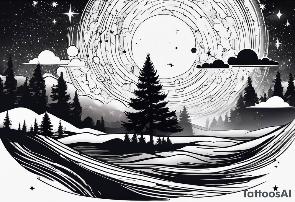 the milky way tattoo idea