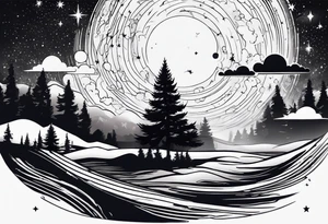 the milky way tattoo idea