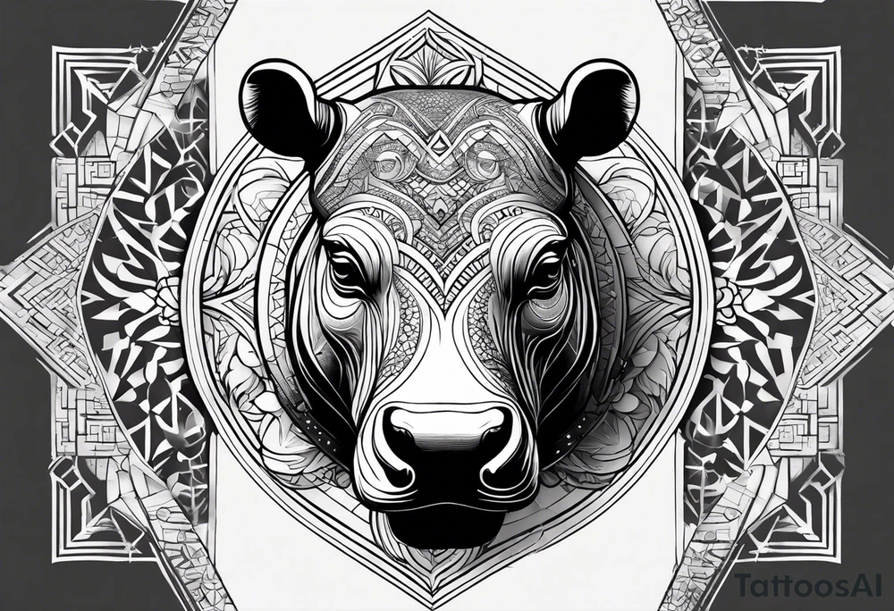 Very asymmetrical, +geometric pattern, with realistic full moon, with hippo,+tribal, +geometric, +inkart , +blackwork, +grey scale, + sketch
with wintersweet flower bud, +inkart touch, +for men, detailed , combined favourite , tattoo idea