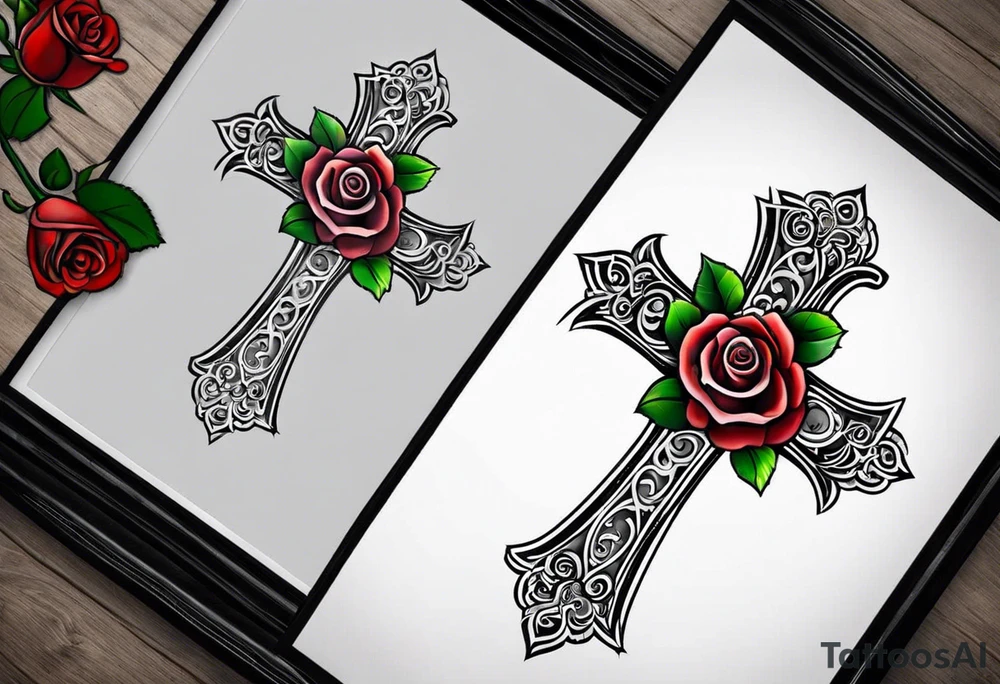 Cross that in the middle of it says “know your worth as well” and under it I would like my dads birthday the 30th of August 1966 and under that a rose and i would like it on my forearm and it must not be too big tattoo idea