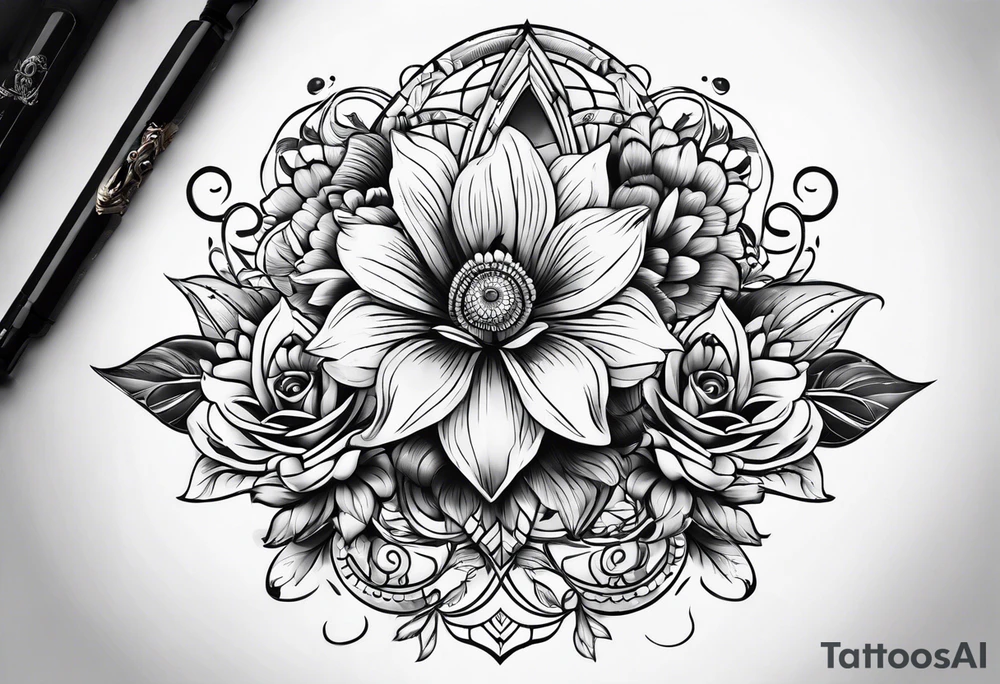 tattoo using kids birthdays tattoo idea