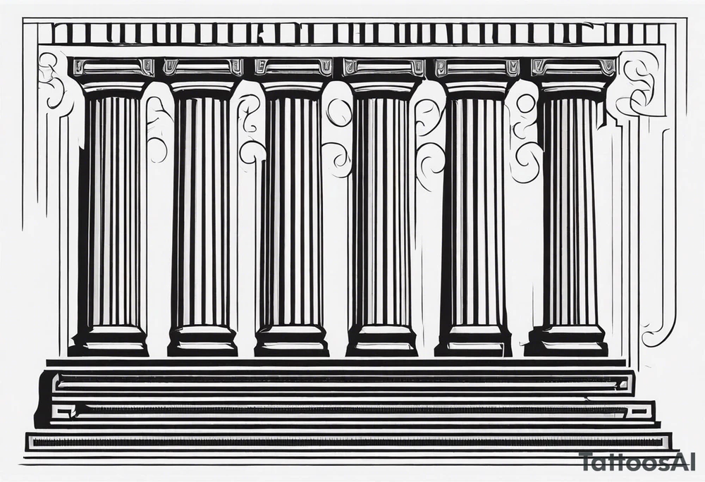 Valhalla steps
 pillars tattoo idea