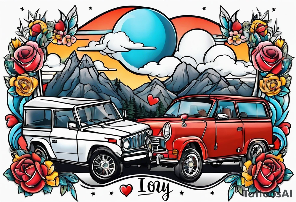 i love you big as the sky tattoo idea