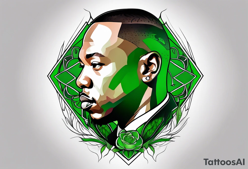 Dr dre green tattoo idea