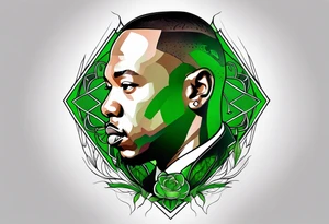 Dr dre green tattoo idea