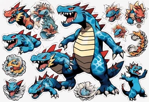Feraligatr pokemon tattoo idea