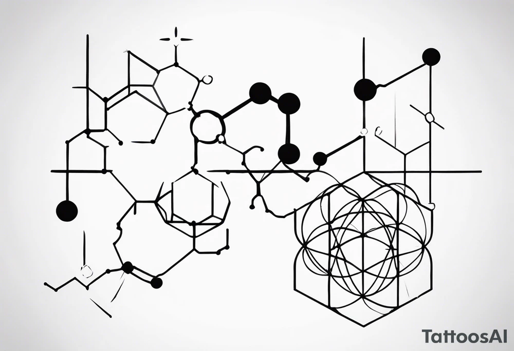 psilocibyn chemical structure tattoo idea