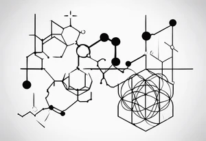 psilocibyn chemical structure tattoo idea