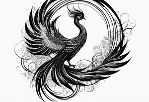 phoenix inside enso tattoo idea