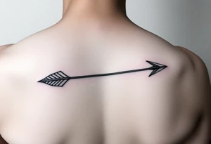 2 bow arrows one arrow is to incorporate the name Cameron and the other arrow is to incorporate the name Connor tattoo idea