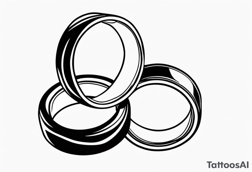 Wedding band tattoo for man tattoo idea