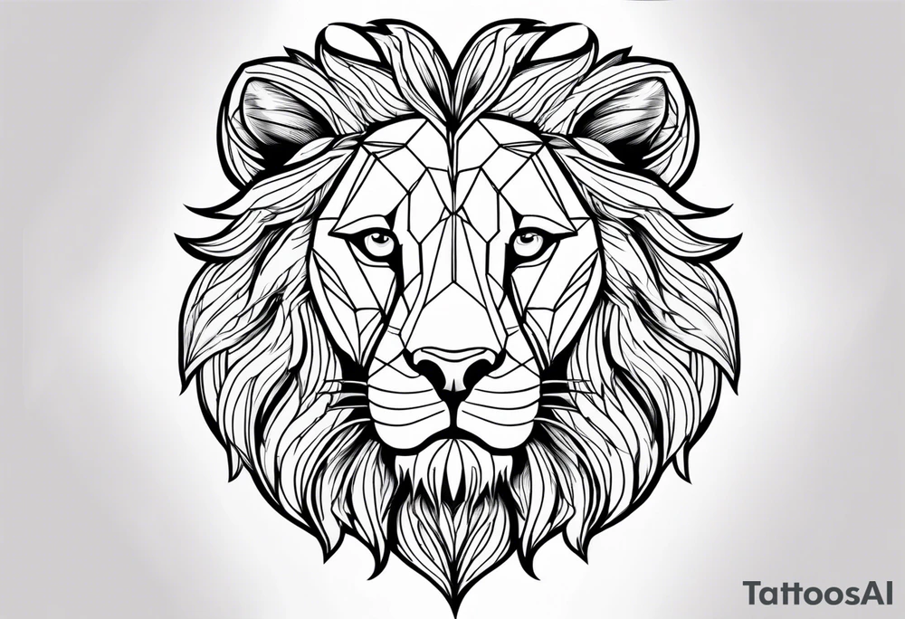 a circle with four dots on the border in a line transitioning into a harder line tattoo idea