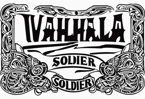 Valhalla soldier tattoo idea