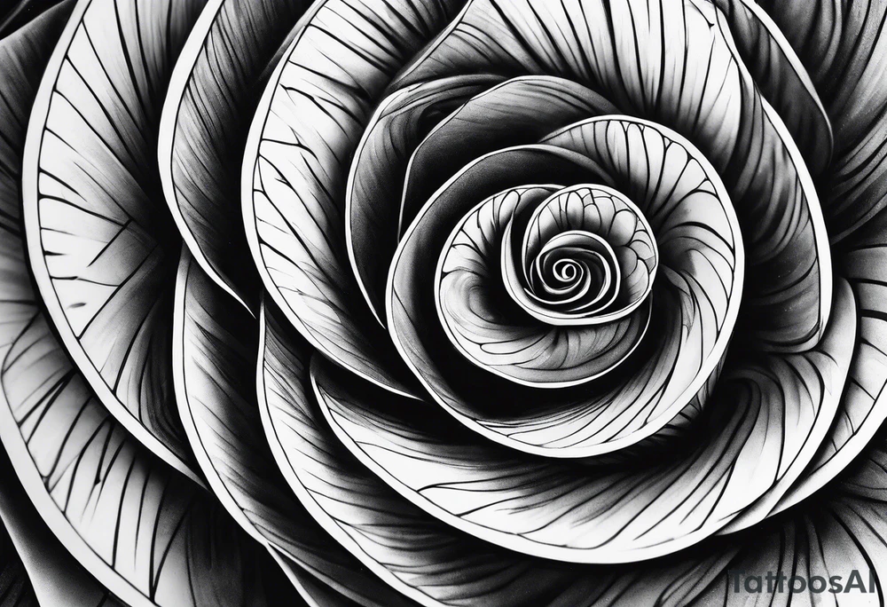 fibonacci sequence with numbers tattoo idea