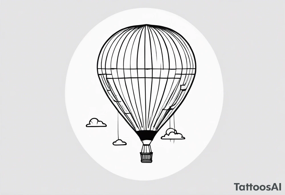 Hot air balloon tattoo idea