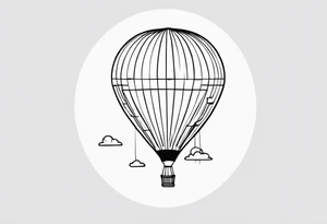 Hot air balloon tattoo idea