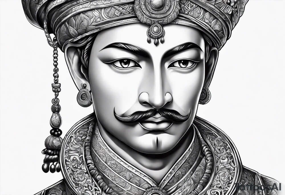 Kaputte Statue gesicht mann tattoo idea