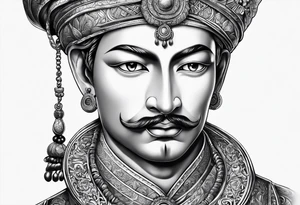 Kaputte Statue gesicht mann tattoo idea