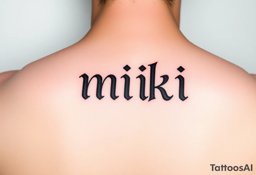 miki tattoo idea