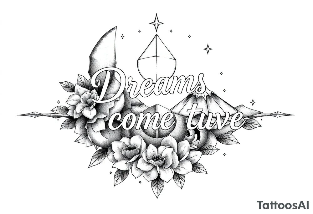 Dreams come true tattoo idea