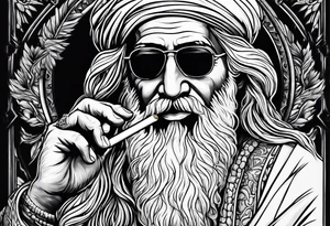 osama bin laden smoking cigarette tattoo idea