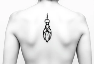 rabbits foot keychain tattoo idea
