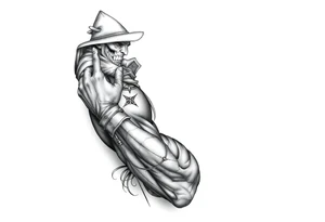 arcane mage, magic tattoo idea
